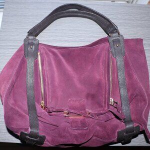 Kooba Purple Suade Hobo hand bag